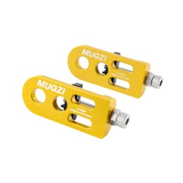 Imagem de Dynwave 2x Tensor de corrente de bicicleta Tensor de corrente Protetor de corrente de bicicleta Liga de alumínio Ajustador de tensão de corrente de bicicleta, Ouro