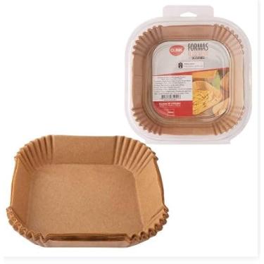 Imagem de Kit Formas Quadrada para Fritadeira Elétrica KIT 50PCS 16CM X 16CM