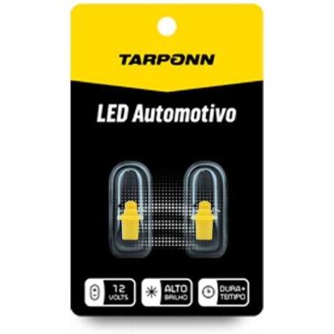 Imagem de Par Lâmpada Led Painel Pinguinho T5-Base Amarela 12V