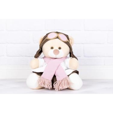 Imagem de Pelúcia Urso Classico Aviador Tedde 26 cm (ROSE)