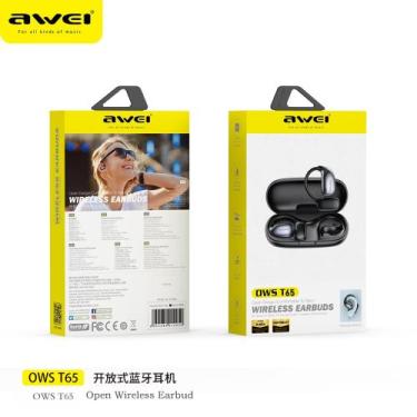 Imagem de Fone de ouvido Awei bluetooth 5.3 condução óssea T65