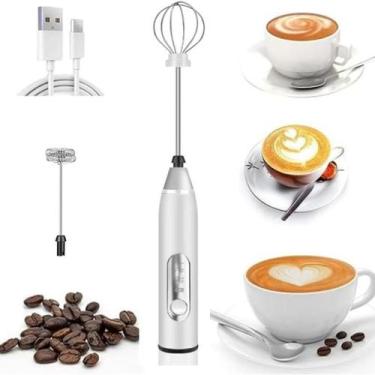 Imagem de Misturador Bebidas Ovos Portátil Elétrico Bateria Mini Mixer - Bbg