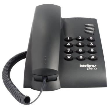 Imagem de Telefone com Fio Intelbras Pleno com Chave Grafite - AFOX, Grafite