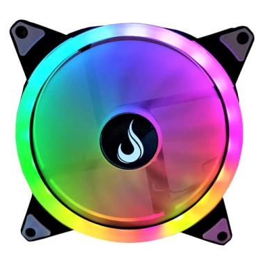 Imagem de Rise Mode Ventoinha RGB Galaxy 140mm 5V Preto - 140mm x 140mm x 25mm - 50 CFM - 1500 RPM - Compatível com Desktop e Laptop
