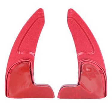 Imagem de 2 Pçs Volante do Carro Shift Paddle Extensão Shifter Guarnição Capa Substituição para 2015 a 2019 (Vermelho)