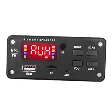 Imagem de Almencla Módulo De Placa De Decodificação Azultooth Mp3 Auto Car USB Mp3 WMA FM AUX Suporte De Placa Decodificadora FM Radio Remote Display 7-18V Digital LED