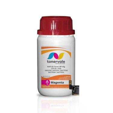 Imagem de Combo 3 Refil de Toner + 3 Chip TankFull Para HP 410A CF413A Magenta -