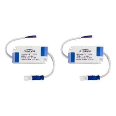 Imagem de Kit C/2 - Driver Reator Fonte P/Painel Led Blumenau 06W, Bivolt
