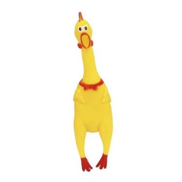 Imagem de Galinha de Borracha 39 Cm Mordedor para Pets - EQP Presentes