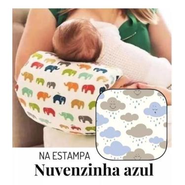 Imagem de Almofada de Braço e Colo Amamentação e Descanso em Algodão - Nathalia 