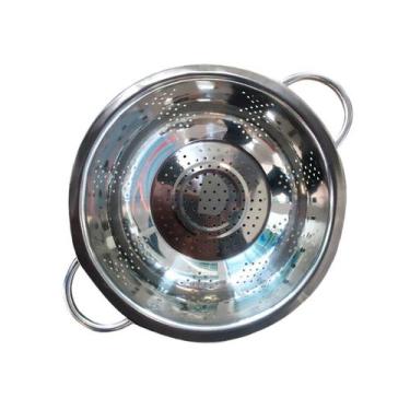 Imagem de Escorredor De Macarrão Inox Luxo Arroz Massas Legumes 29cm - FX