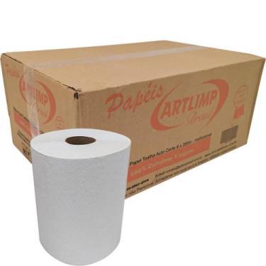 Imagem de Bobina de Papel Toalha Auto Corte 200 Metros 6 Unid Artlimp