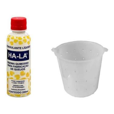 Imagem de Coalho Líquido Ha-La 200Ml Coagulante Queijo + 1 Forma 500G - Combo