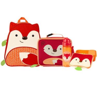 Imagem de Kit Escolar Completo Com Mochila Infantil Zoo Raposa Skip Hop