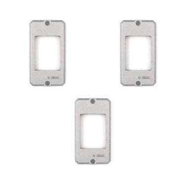 Imagem de 3 Tampa Condulete 1/2-3/4 3 Interruptor Tramontina 56117/004