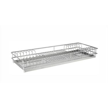 Imagem de Escorredor De Pratos Embutir 570x75x270mm Mód 600mm Inox - GTB, Inox