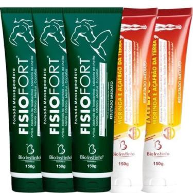Imagem de Kit 3 Pomada Massageadora Fisiofort 150g + 2 Pomada Massageadora Milag