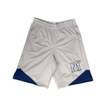 Imagem de Bermuda Basquete Masculina M10 Slam NY, Cinza claro, P