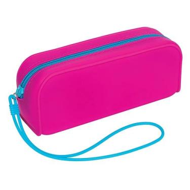 Imagem de Necessaire De Silicone Retangular Ricca Cores Sortidas 17cm, 17,5cm