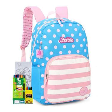 Imagem de Mochila Barbie Oficial Princesa Unicornio Sereia Holográfica Retro Men