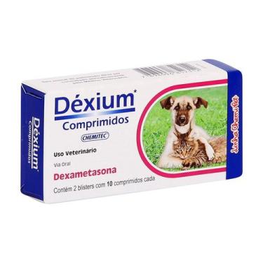 Imagem de Anti-inflamatório Chemitec Déxium para Cães e Gatos 20 Comprimidos
