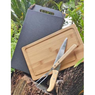Imagem de Kit para Churrasco em Bambu - 3 peças - Encanto Laser