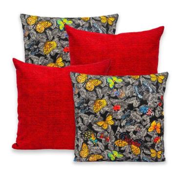 Imagem de Kit 4 Capas de Almofada com Zíper 40cmx40cm Gorgurinho - Dryka Enxovai