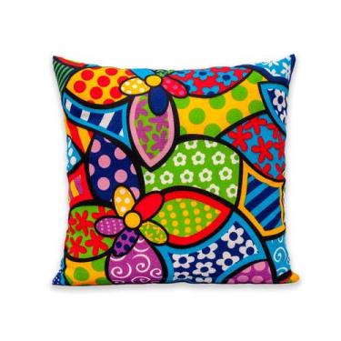 Imagem de Capa de Almofada Lisas e Estampadas c/ Zíper 40cmx40cm Gorgurinho - Dr