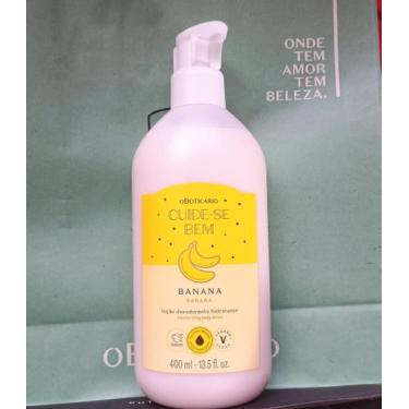 Imagem de loção desodorante hidratante banana cuide-se bem - O boticário