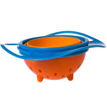 Imagem de Tigela Giratória para Bebê 200ml 17x7cm - Bene Casa, Laranja