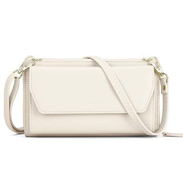 Imagem de nuoku Carteiras femininas com compartimentos para cartão de crédito e bloqueio de RFID para pulso de grande capacidade, 5 - Damasco