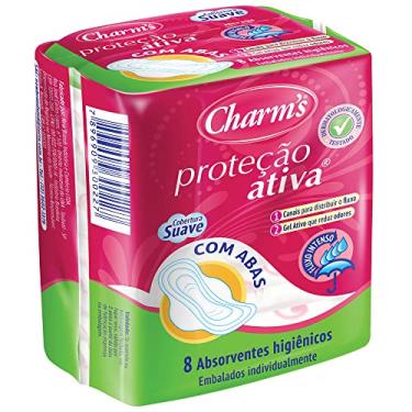 Imagem de Absorvente Feminino Noturno Proteção Ativa Fluxo Intenso com Abas, Charm's