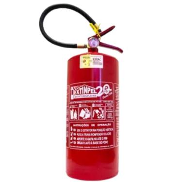 Imagem de Extintor 8kg Bc + Placa De Sinalização + Suporte De Parede