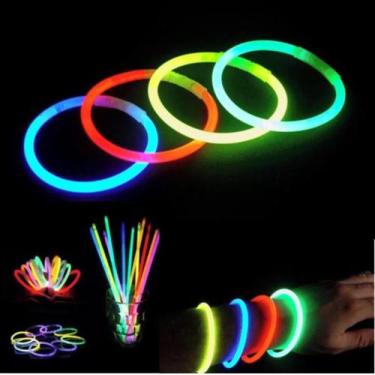 Imagem de Pulseira De Neon Com Cores Variados - Atacado da Festa, Com 50 un