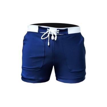 Imagem de Bermuda & Sunga Boxer Grigo Collection Várias cores, 46, Azul, Branco