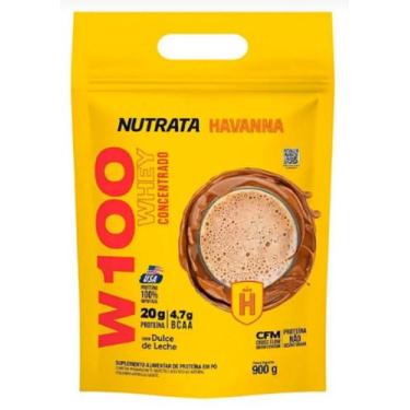 Imagem de W100 WHEY 900G REFIL - NUTRATA - Dulce de leche