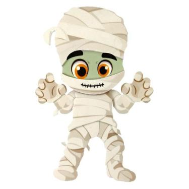 Imagem de Painel Decorativo Halloween Múmia EVA - 17cm x 11cm - Piffer
