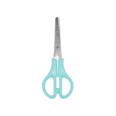 Imagem de Tesoura Escolar Tons Pastel 13cm com Régua - 1 un - Cis, VERDE