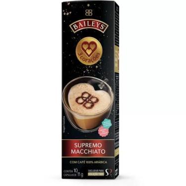 Imagem de Café em Cápsulas 3 Corações Baileys Supremo Macchiato 10 und, 10 Cápsu