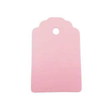 Imagem de Tag Decorativa Rosa Claro - 4,5x7cm - 10 unidades - Rizzo