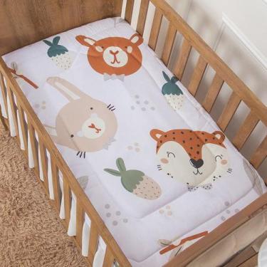 Imagem de Edredom de Berço Bichinhos Florest Bege Dupla Face - Miguel Baby