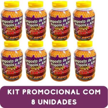 Imagem de Composto Antigripal Farmel Mel, Própolis e Alho 350g - Kit Promocional