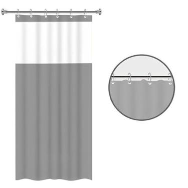 Imagem de Cortina Lisa Mordena Pvc Visor Antimofo Para Box Banheiro - ZEM