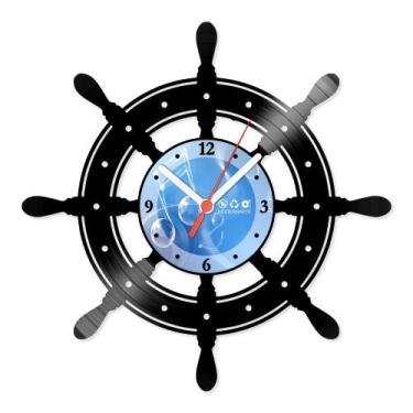 Imagem de Relógio De Parede Disco Vinil Diversos - Timão de Barco - VDI-158 - Mo