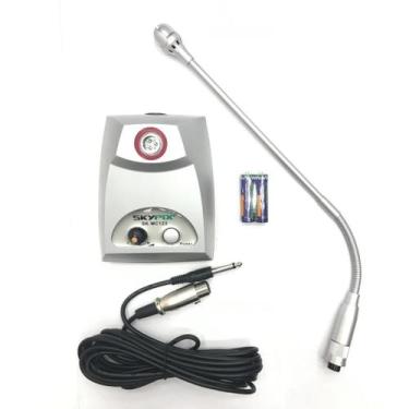 Imagem de Microfone De Mesa SK-MC123 Gooseneck Com Base - Skypix