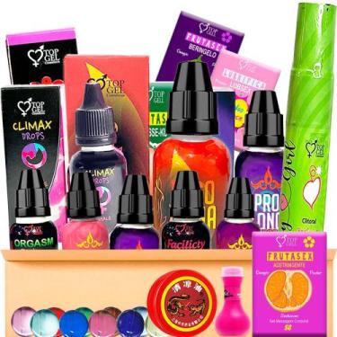 Imagem de Kit 23 Produtos Funcional Uso Pessoal Ou Revenda Sex Shop - TOP GEL 