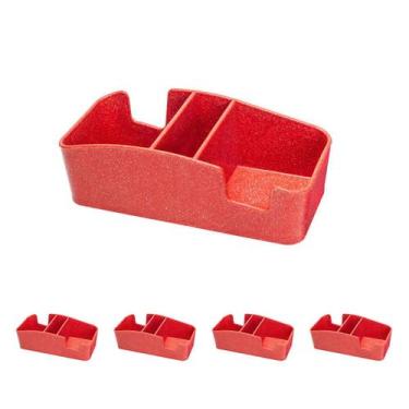 Imagem de 5un Porta sache mesa bar restaurante hotel balcão vermelho - EVO