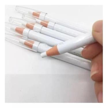 Imagem de Kit 3 Lápis Dermatografico Sobrancelhas  Cor Branco - Lapis