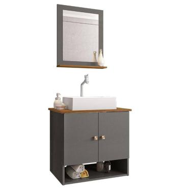 Imagem de Gabinete Banheiro Deli Cuba Torino Bco Torneira DL08 Val ABS