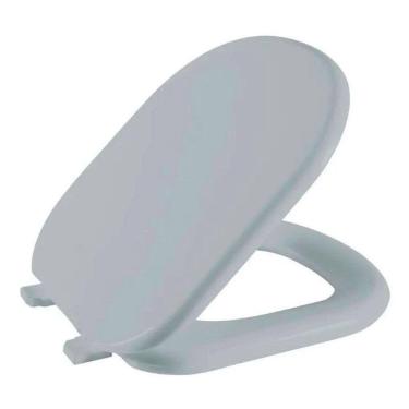 Imagem de Assento Sanitário Sabatini Cinza Claro Tampa para Vaso Icasa Almofadado